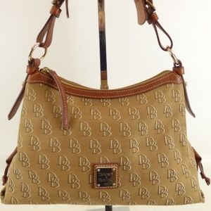 Vintage Dooney and Bourke Sig. Boho Hobo Handbag